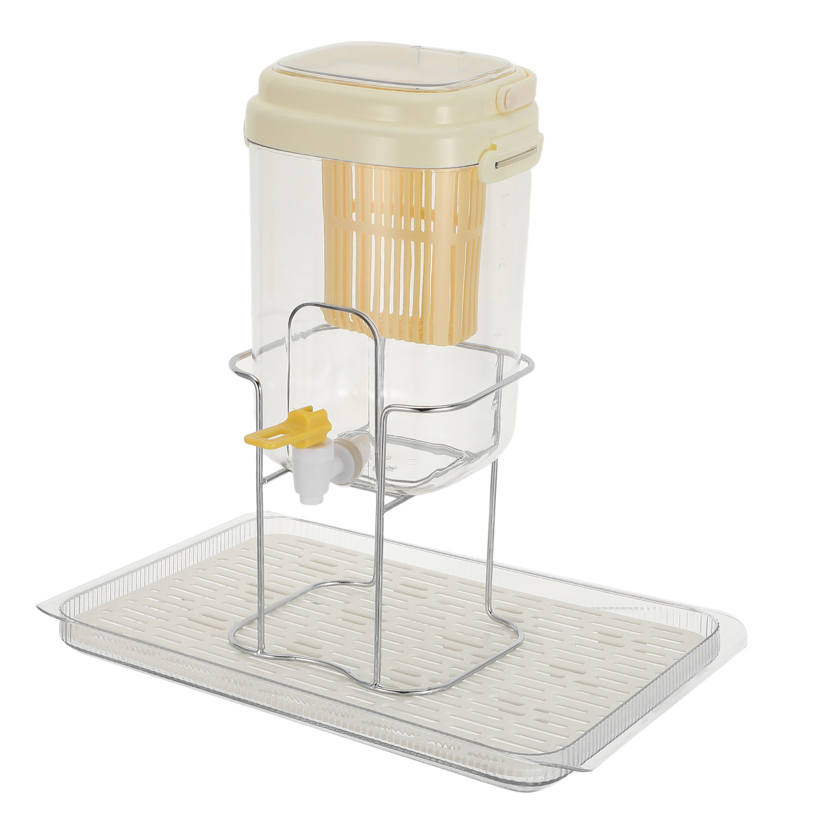 Pour Spout Pitcher - 2L Fridge Beverage Dispenser with Tap