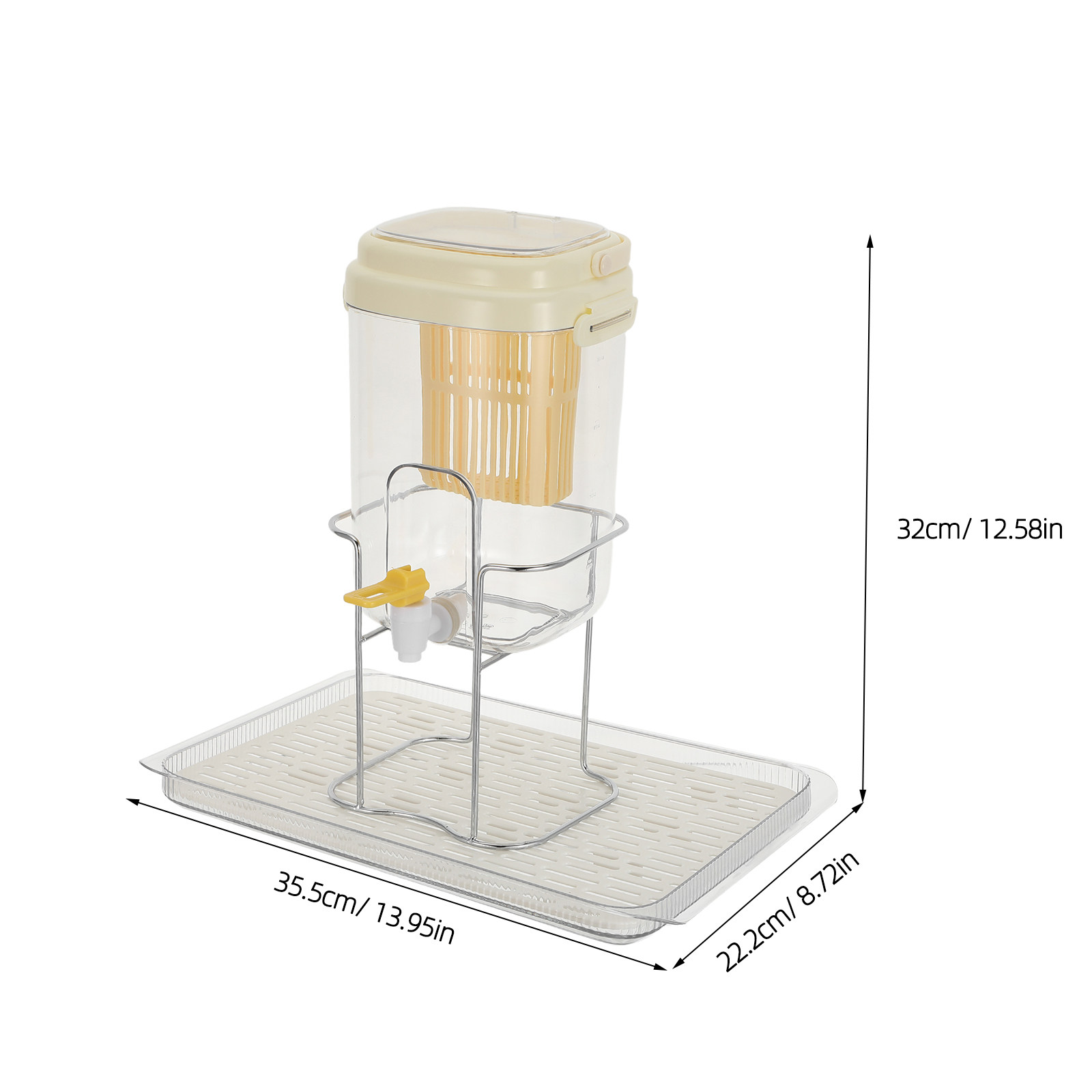 2L Fridge Beverage Dispenser w - Pour Spout Pitcher บทวิจารณ์และราคา