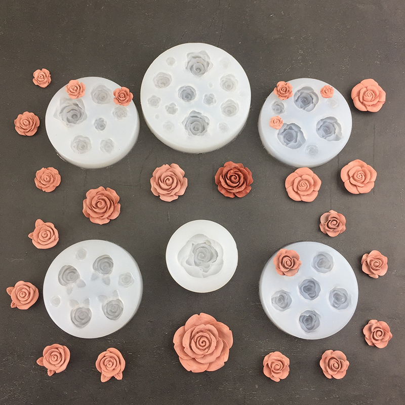 3D Rose Flower Shape Leaf Sili - Candle Making Supplies Online บทวิจารณ์และราคา