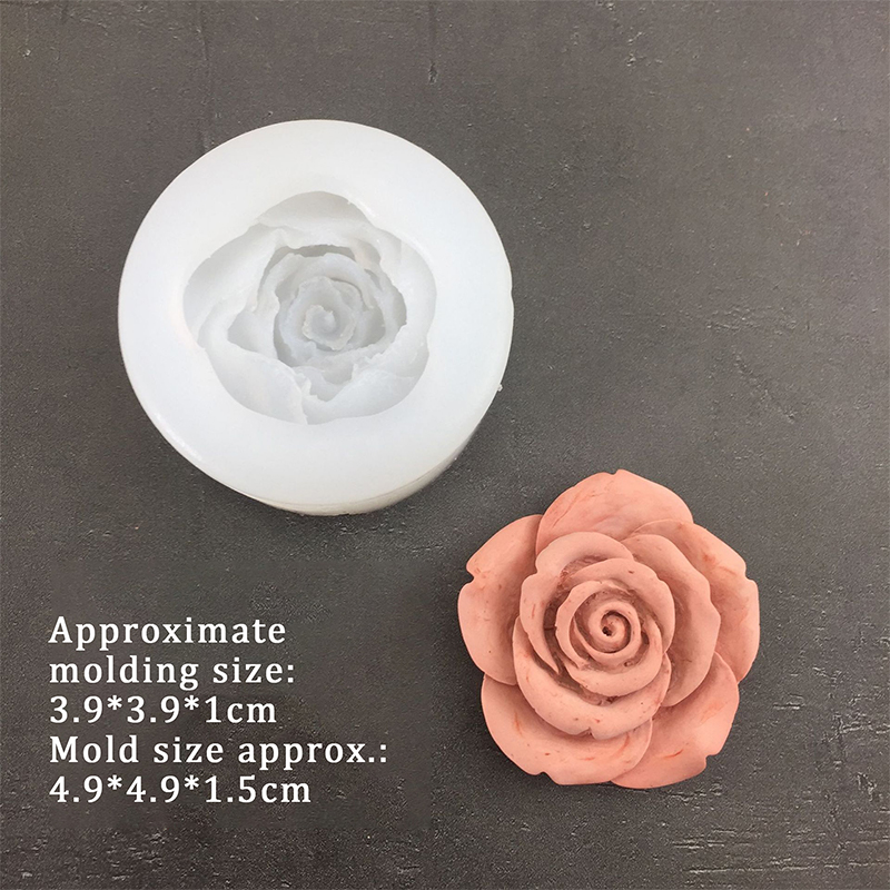 3D Rose Flower Shape Leaf Sili - Candle Making Supplies Online บทวิจารณ์และราคา