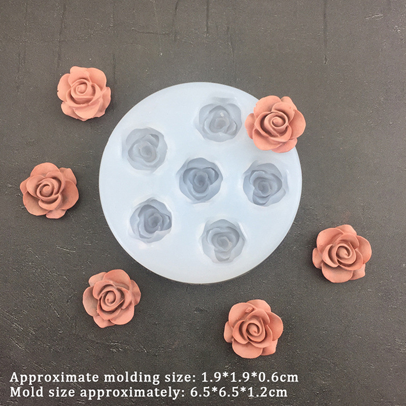 3D Rose Flower Shape Leaf Sili - Candle Making Supplies Online บทวิจารณ์และราคา