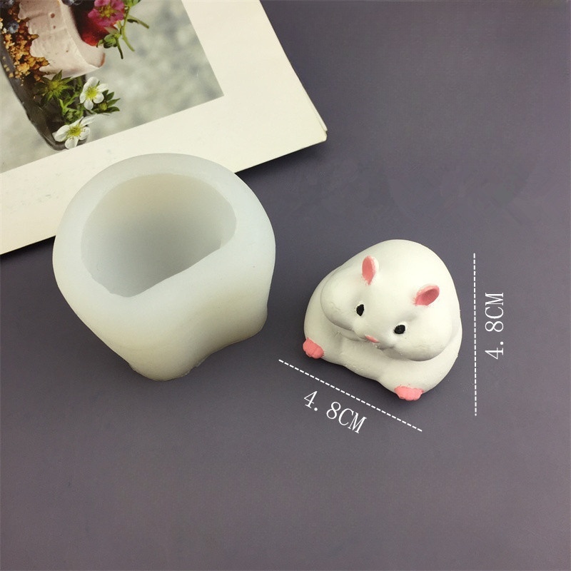 DIY Cute Hamster Mold Chocolat - Candle Making Supplies Online บทวิจารณ์และราคา