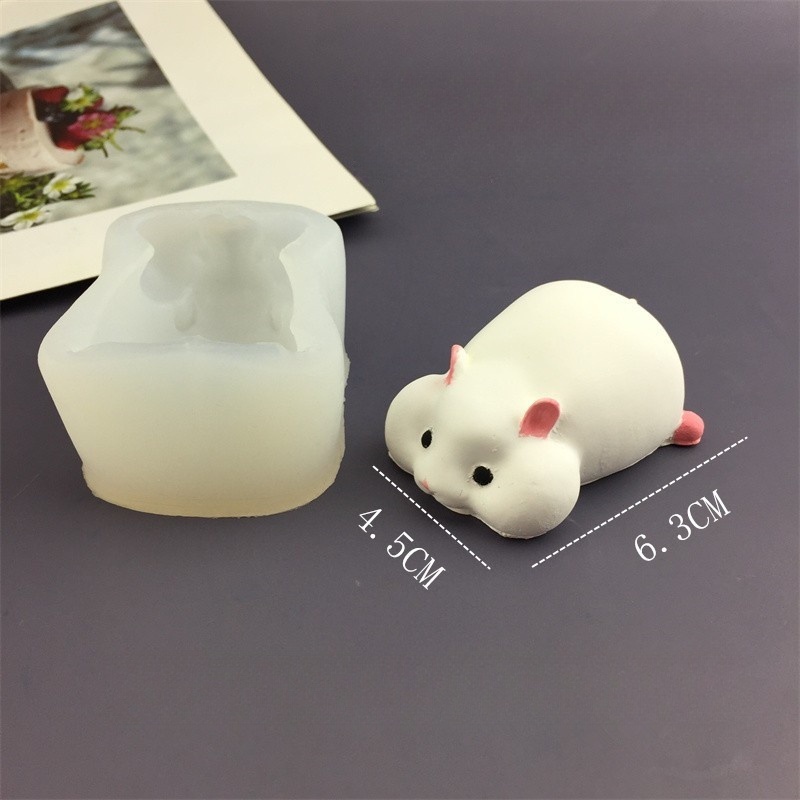 DIY Cute Hamster Mold Chocolat - Candle Making Supplies Online บทวิจารณ์และราคา
