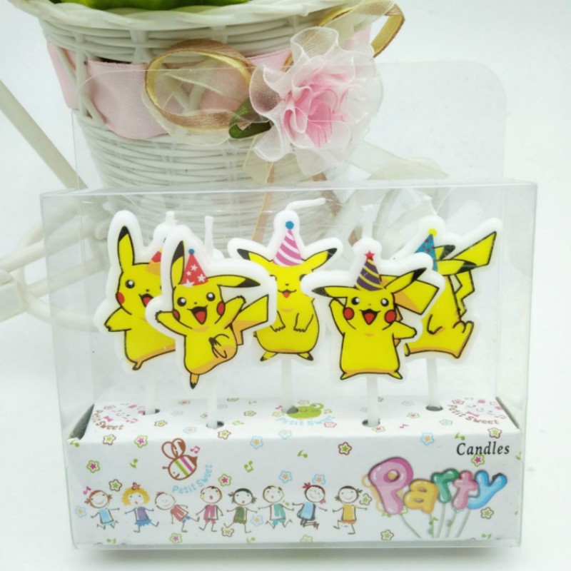 5pcs/lot Pokemon Birthday Cake - Candle Supply บทวิจารณ์และราคา