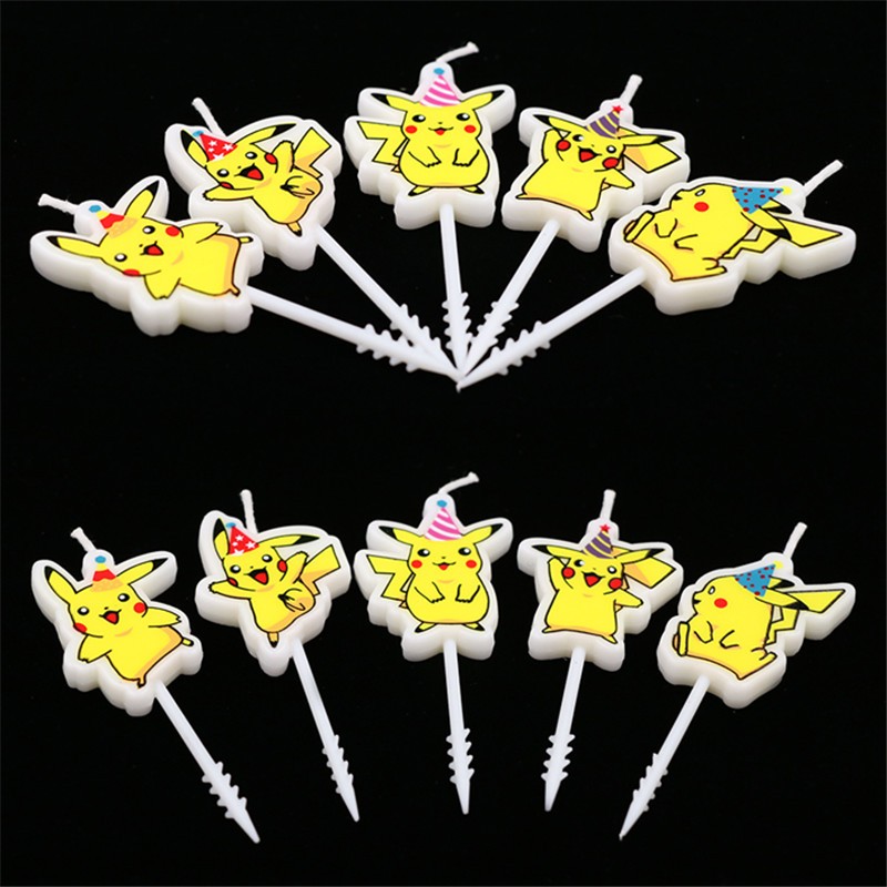 5pcs/lot Pokemon Birthday Cake - Candle Supply บทวิจารณ์และราคา