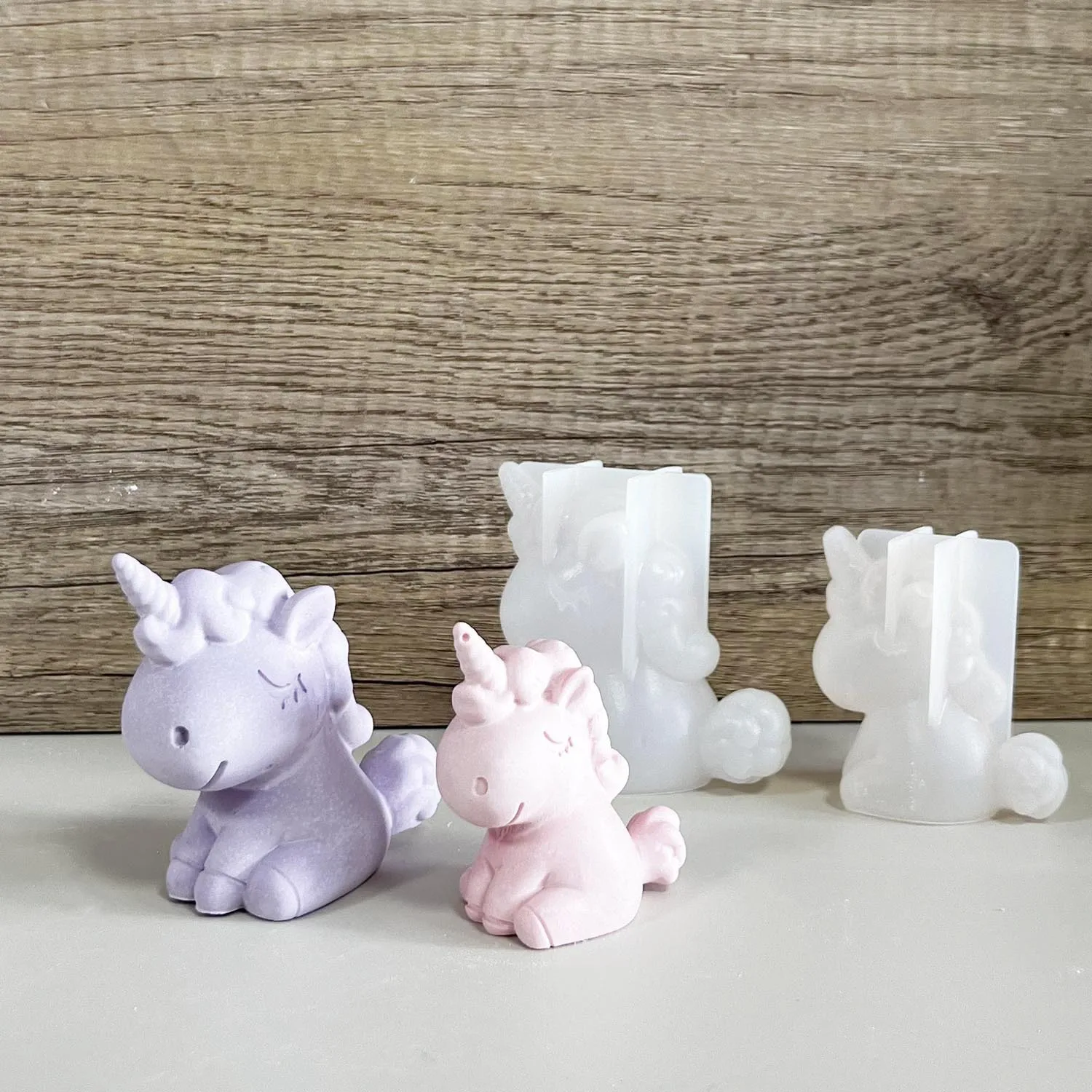 3D Geometric Silicone Unicorn  - Candle Making Supplies For Beginners บทวิจารณ์และราคา