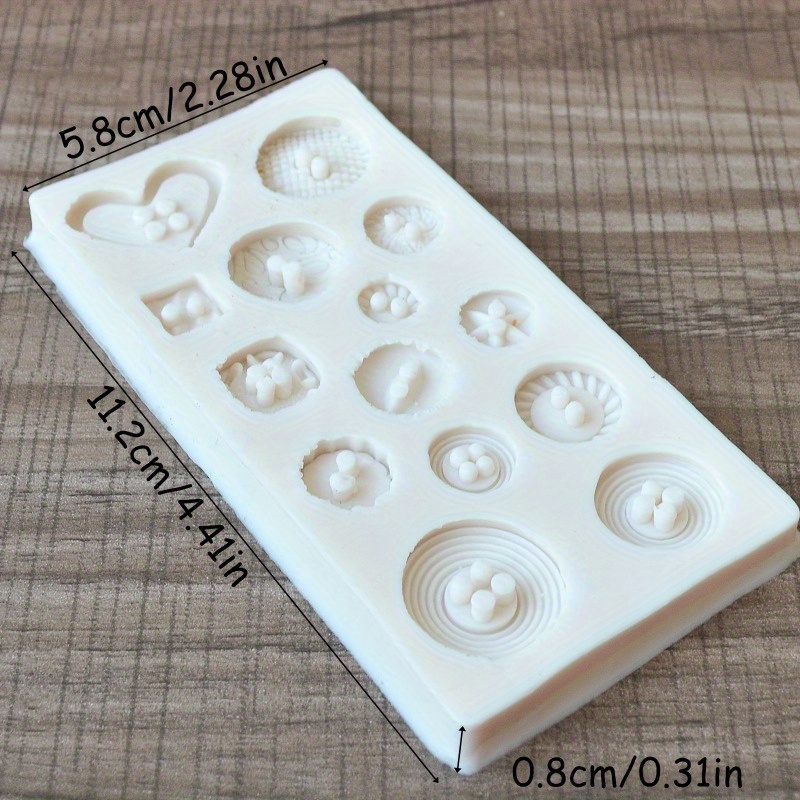 Buttons Shape Silicone Mold Si - Candle Making Supplies Online บทวิจารณ์และราคา