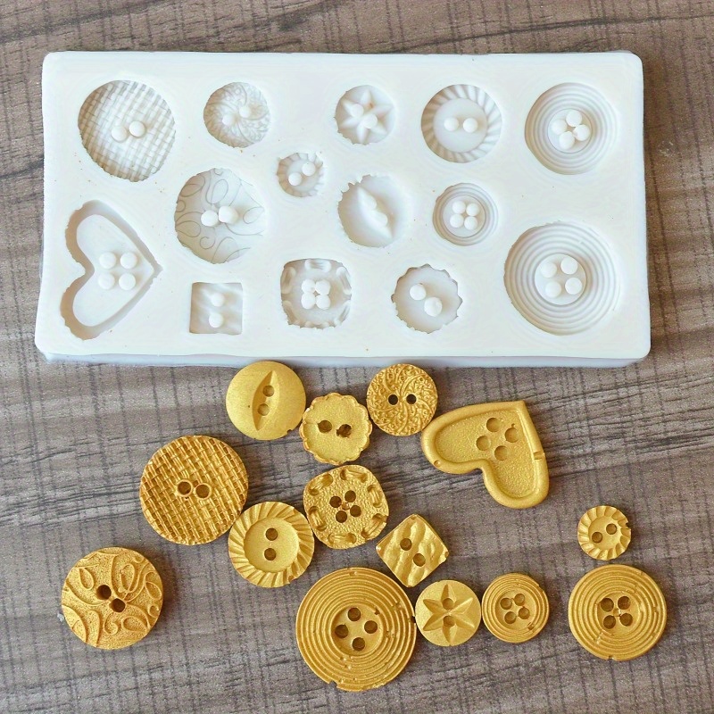 Buttons Shape Silicone Mold Si - Candle Making Supplies Online บทวิจารณ์และราคา
