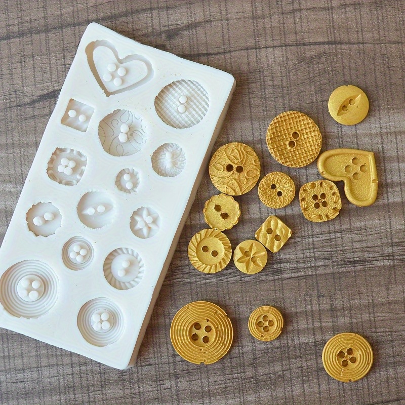 Buttons Shape Silicone Mold Si - Candle Making Supplies Online บทวิจารณ์และราคา