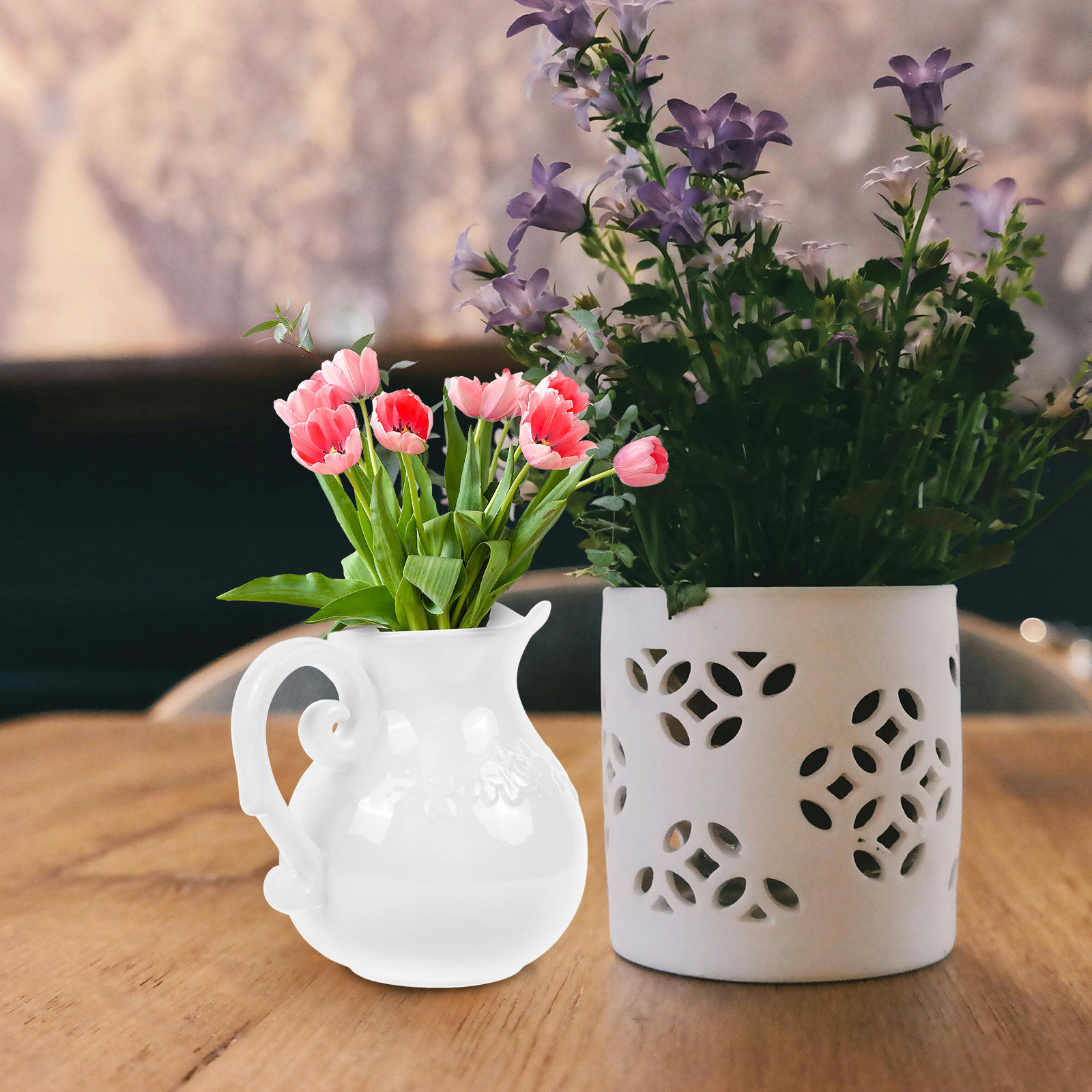 Ceramic Milk Pitcher with Hand - Pour Spout Pitcher บทวิจารณ์และราคา