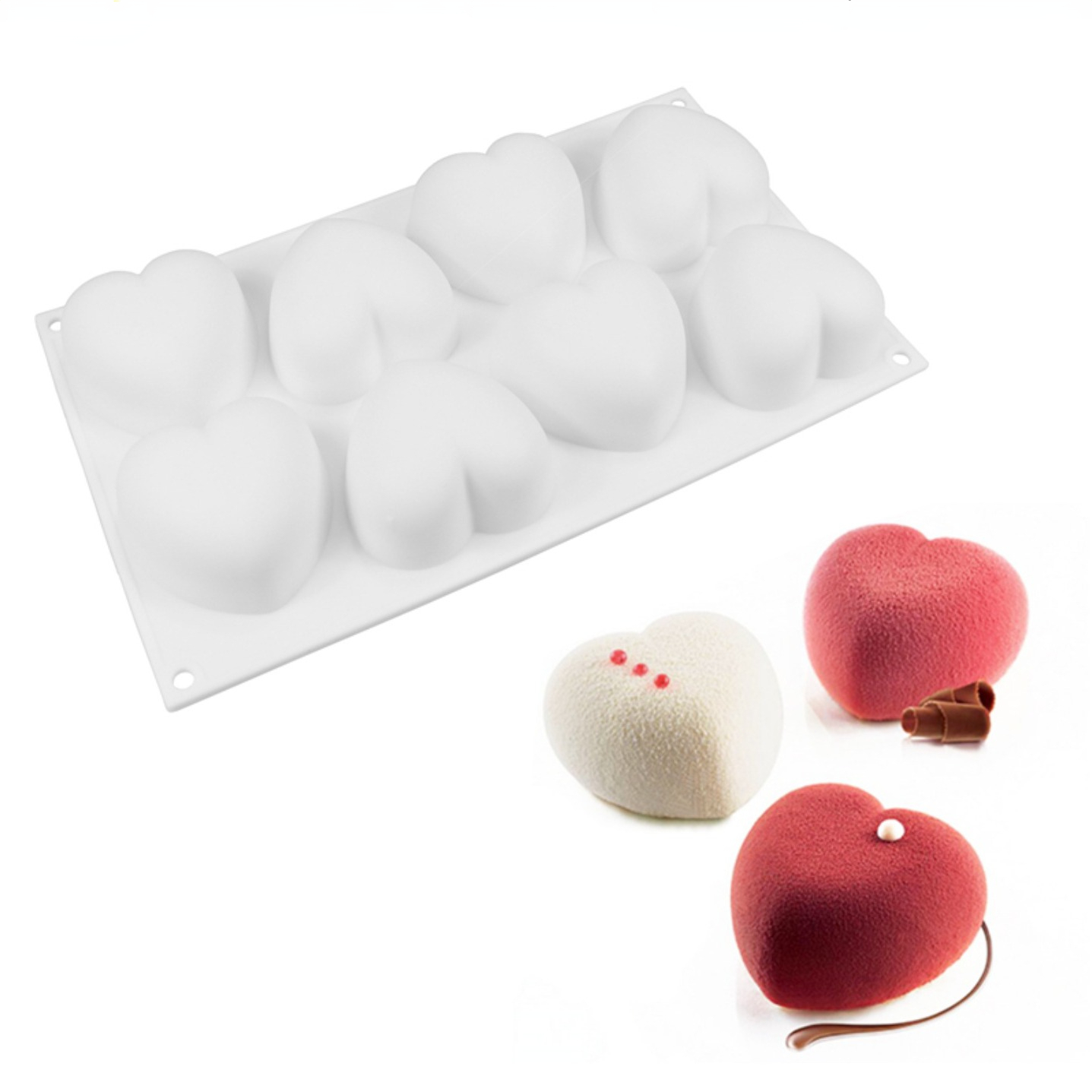 Love Heart Silicone Soap Mold  - Candle Making Supplies For Beginners บทวิจารณ์และราคา
