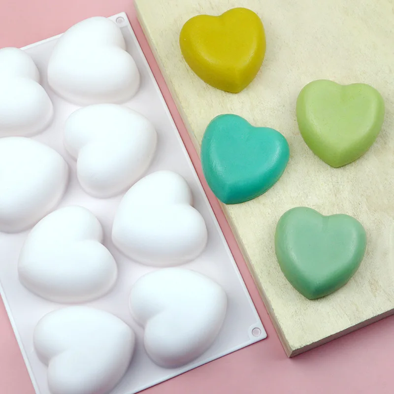 Love Heart Silicone Soap Mold  - Candle Making Supplies For Beginners บทวิจารณ์และราคา
