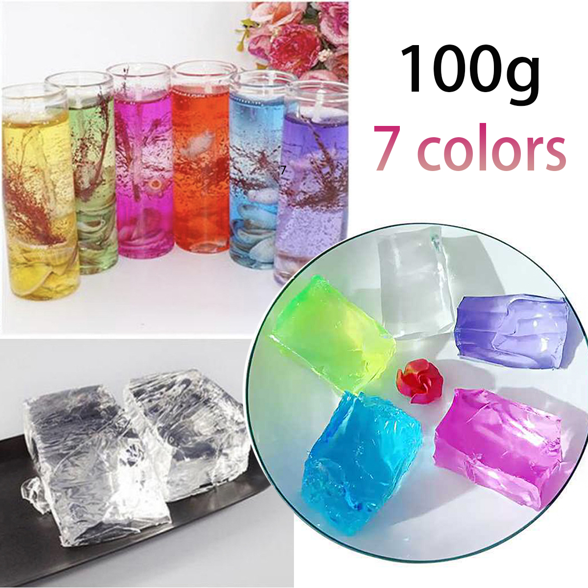 100G 7Colors Jelly Wax DIY Han - Candle Making Supplies For Beginners บทวิจารณ์และราคา