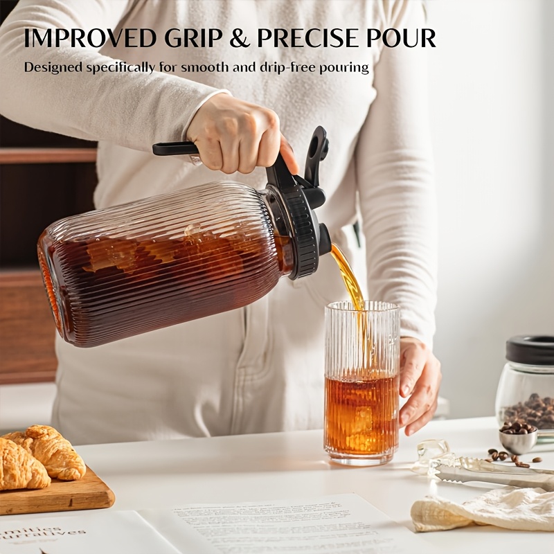 2PCS Glass Mason Jar Pitcher L - Pour Spout Pitcher บทวิจารณ์และราคา