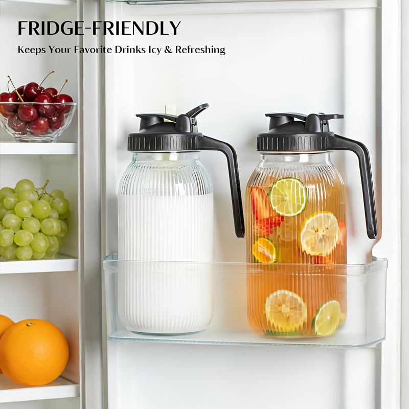 2PCS Glass Mason Jar Pitcher L - Pour Spout Pitcher บทวิจารณ์และราคา