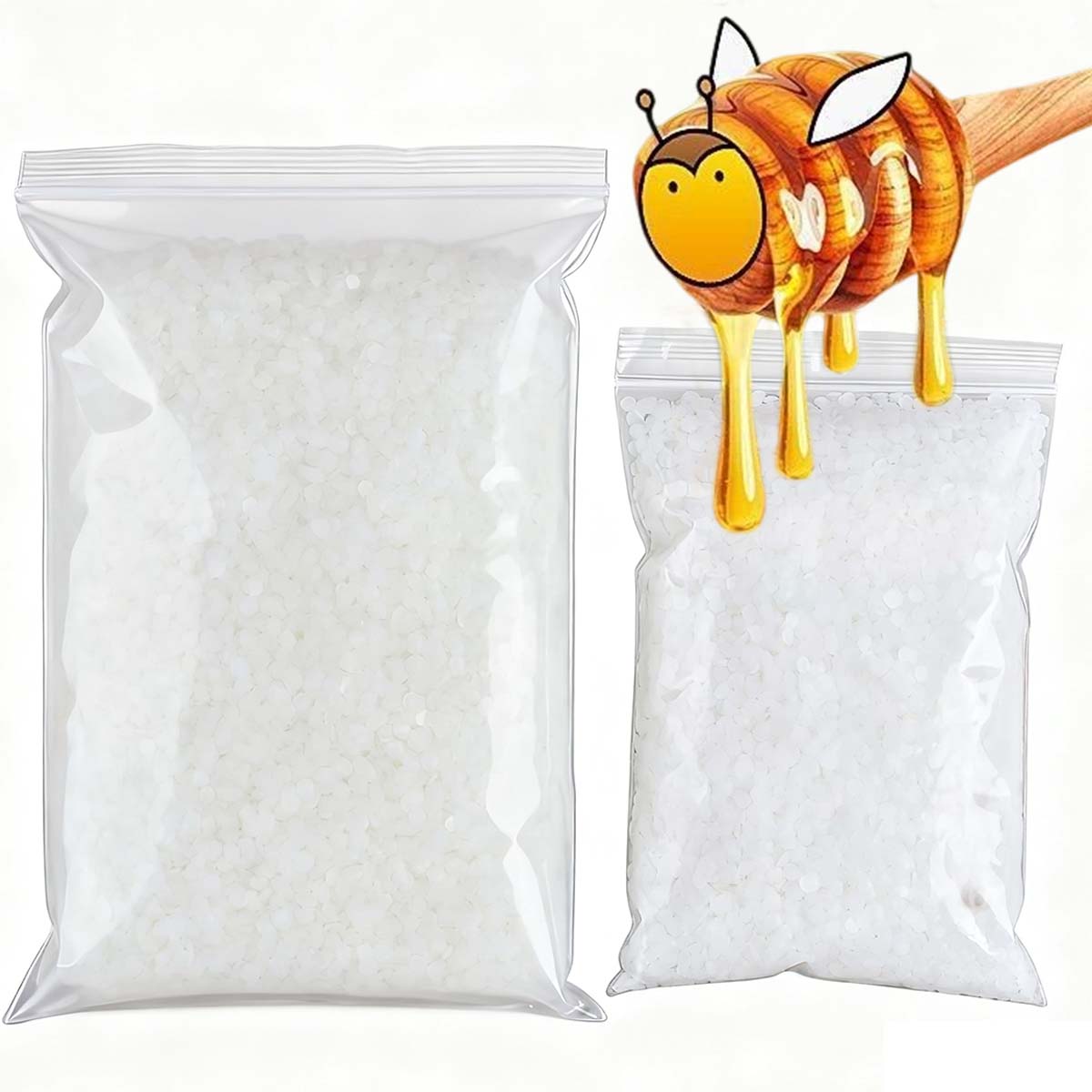 200g-1000g White Beeswax Pure  - Candle Making Supplies For Beginners บทวิจารณ์และราคา