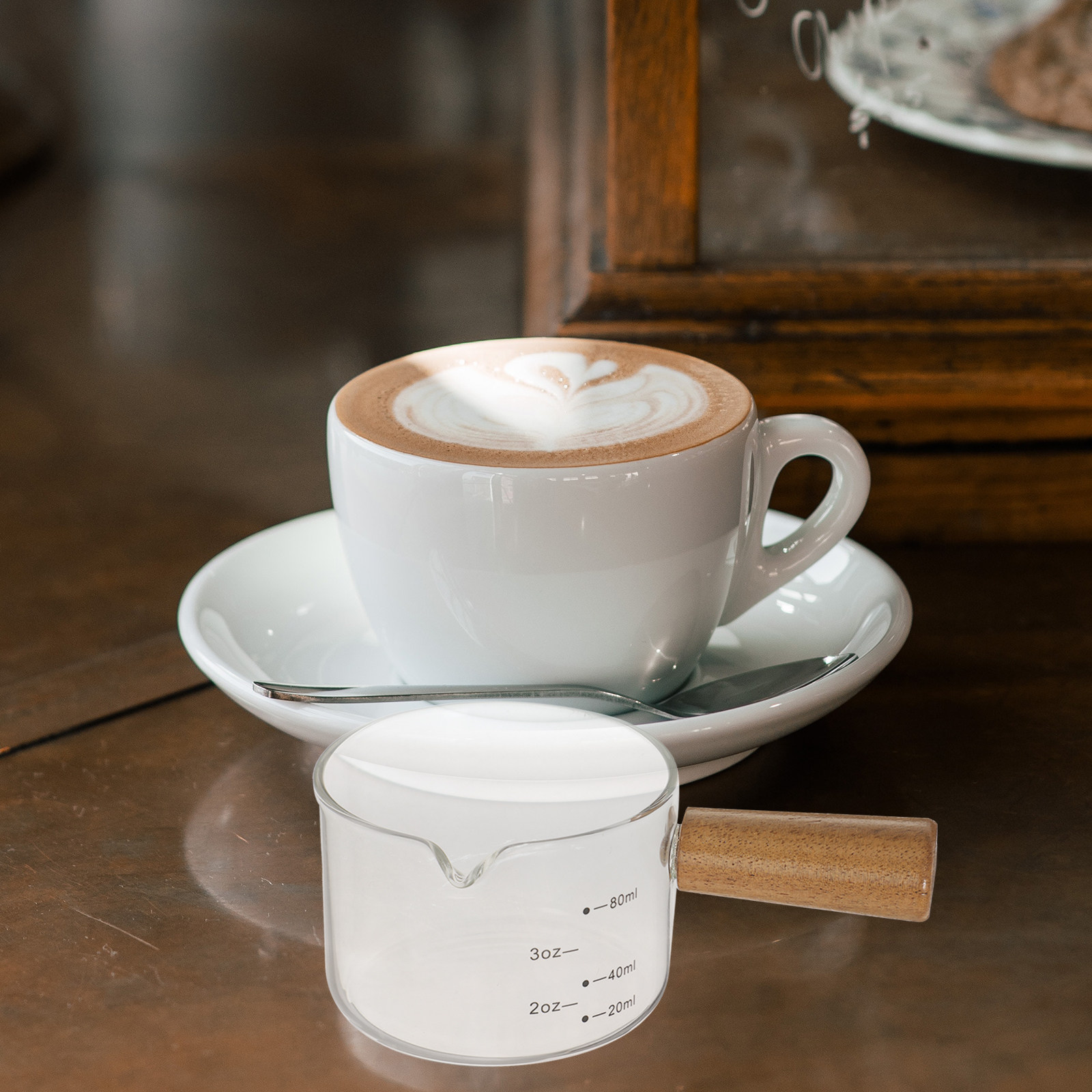 Glass Espresso Milk Pitcher Wo - Pour Spout Pitcher บทวิจารณ์และราคา