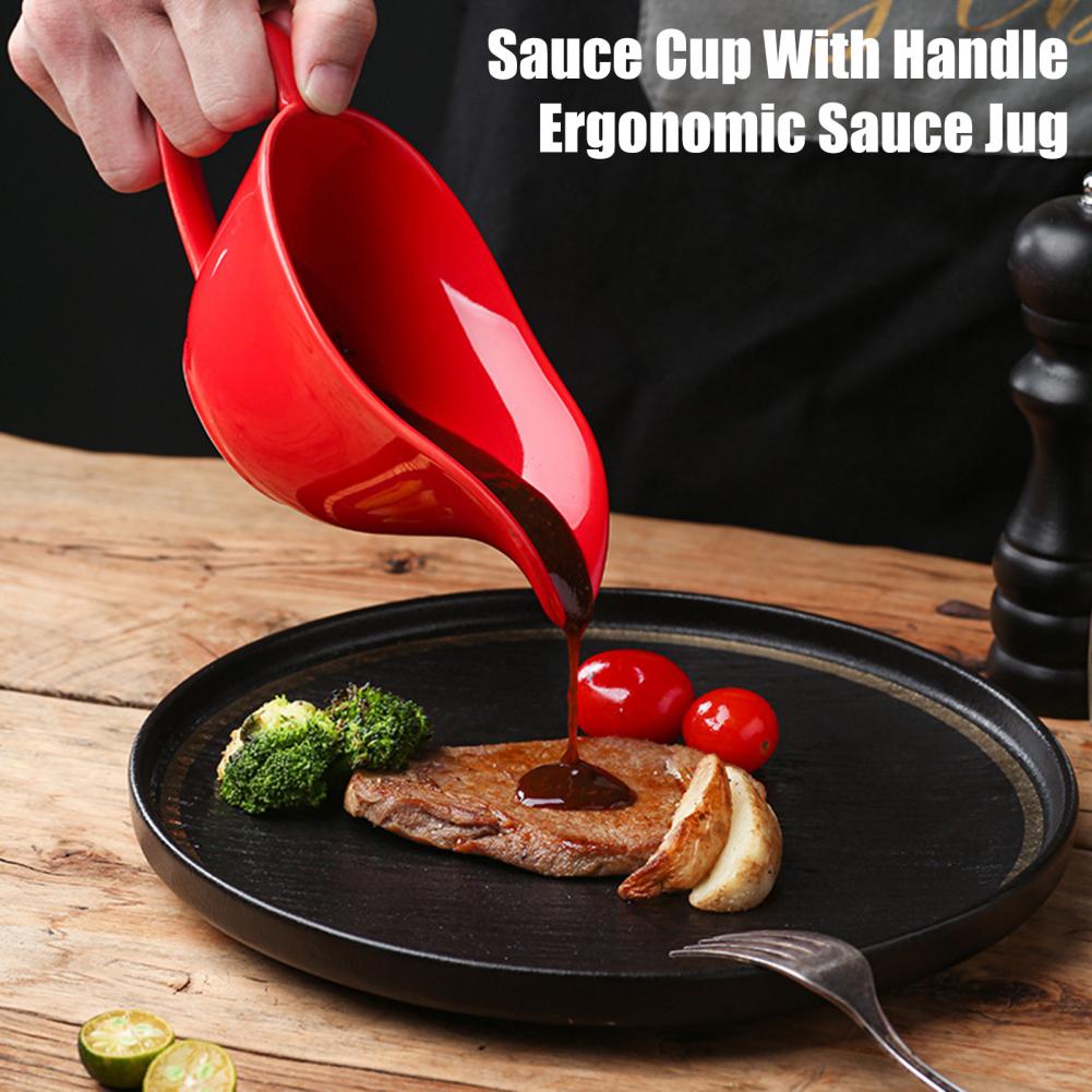 Sauce Dispenser Ceramic Sauce  - Pour Spout Pitcher บทวิจารณ์และราคา