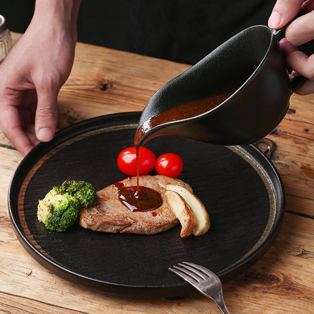 Sauce Dispenser Ceramic Sauce  - Pour Spout Pitcher บทวิจารณ์และราคา