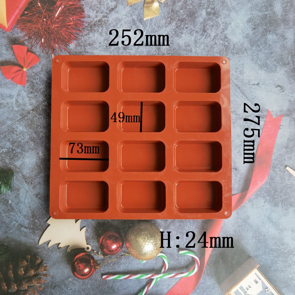 12 Cavity Square Silicone Soap - Candle Making Supplies For Beginners บทวิจารณ์และราคา