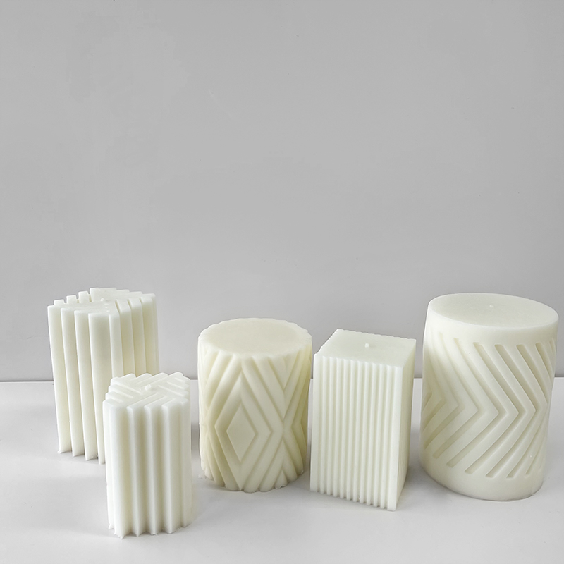 Geometric Cylindrical Scented  - Candle Fragrance Supplies บทวิจารณ์และราคา