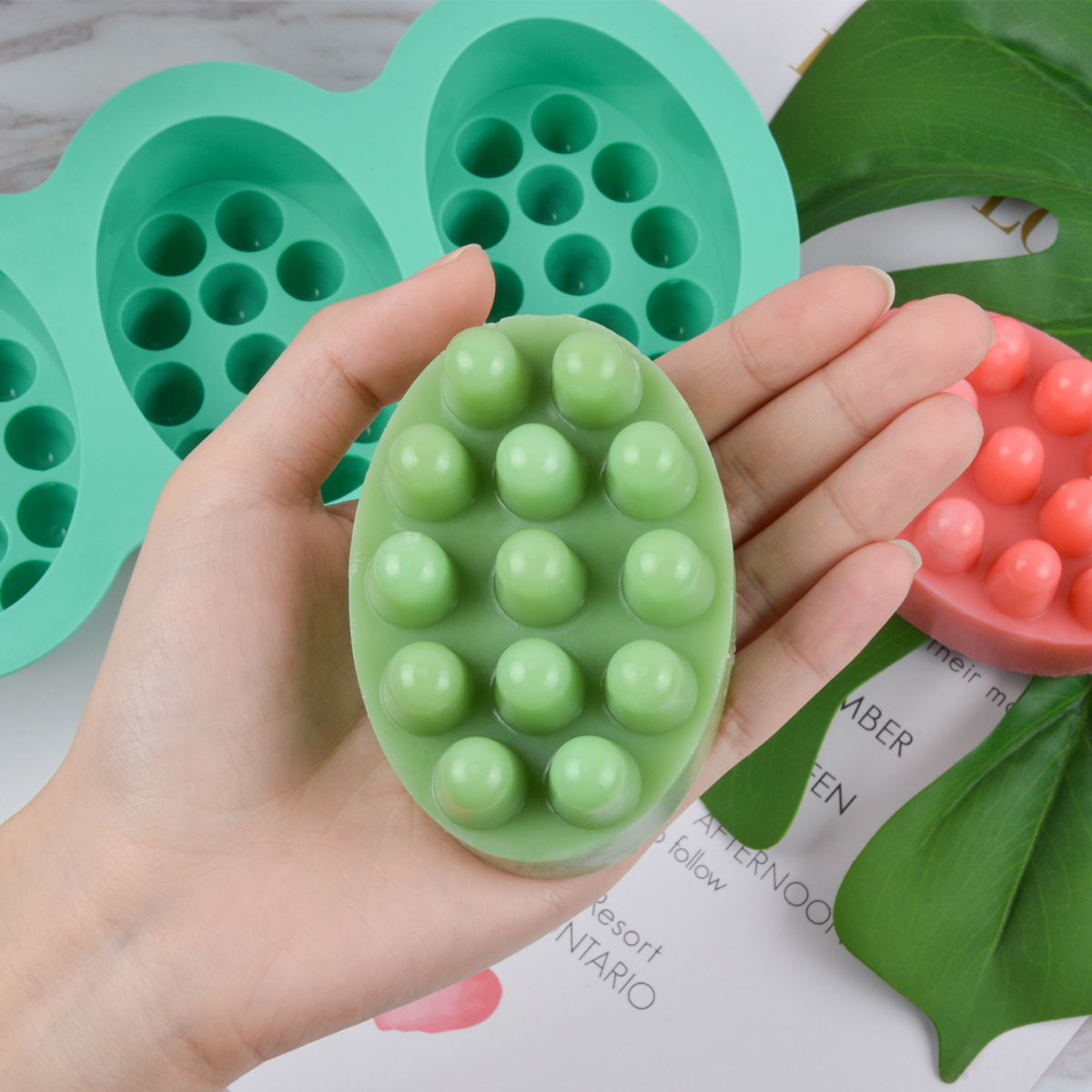 4 Hole Oval Massage Soap Silic - Candle Making Supplies For Beginners บทวิจารณ์และราคา
