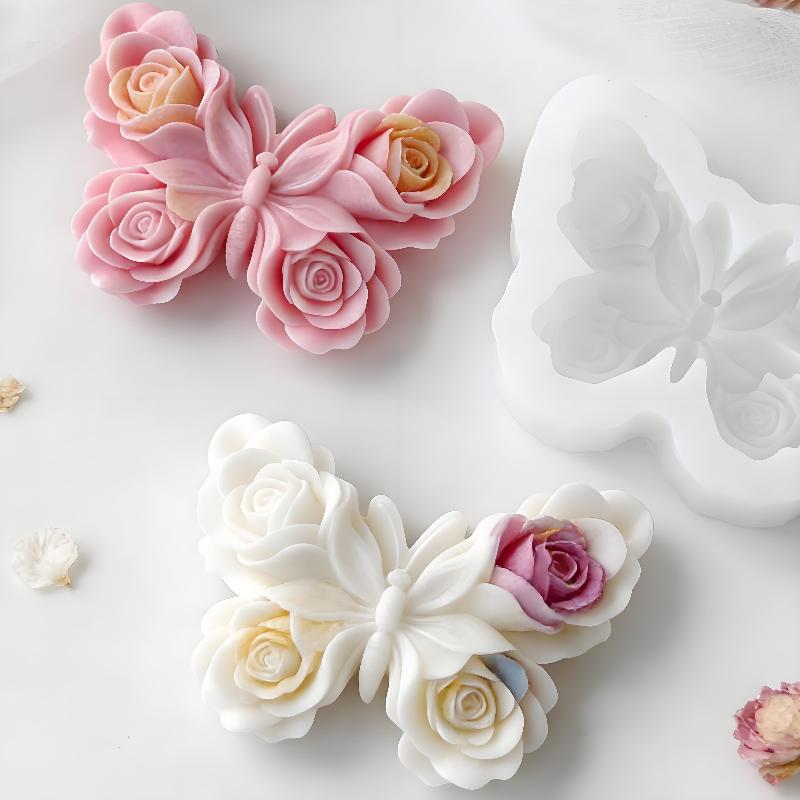 DIY Rose Butterfly Form Silico - Candle Supply บทวิจารณ์และราคา