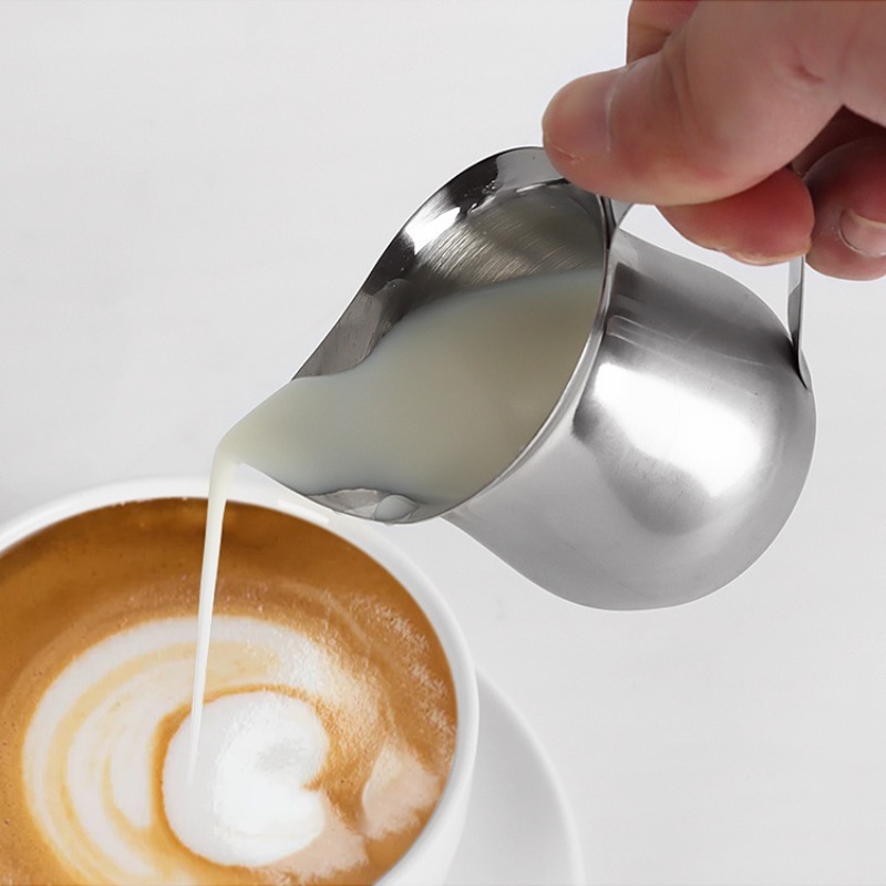 New Coffee Milk Frothing Pitch - Pour Spout Pitcher บทวิจารณ์และราคา