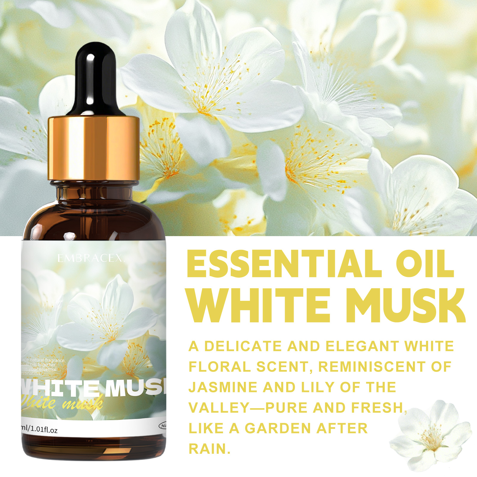 30ml White Musk Essential Oil  - Candle Fragrance Supplies บทวิจารณ์และราคา