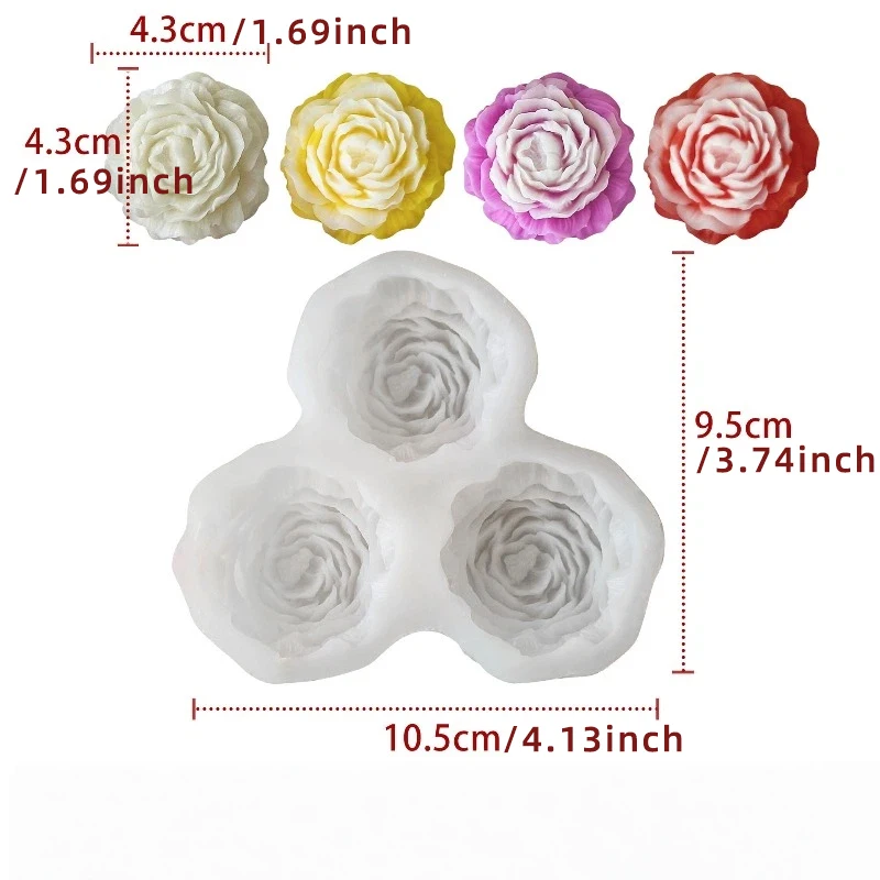 Peony Flower Candle Silicone M - Candle Making Supplies Online บทวิจารณ์และราคา
