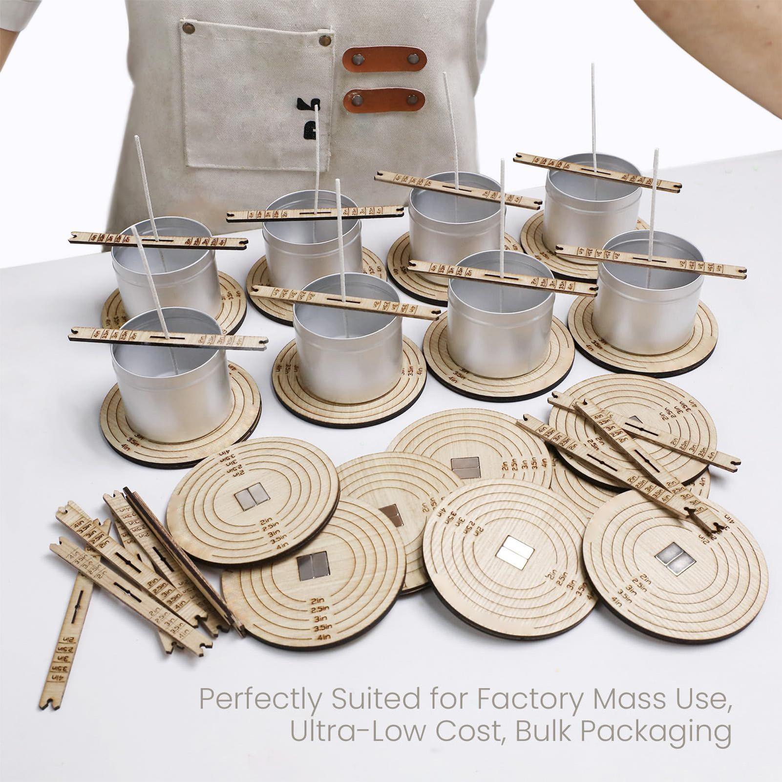 2Pcs Wick Centering Tool Woode - Candle Fragrance Supplies บทวิจารณ์และราคา